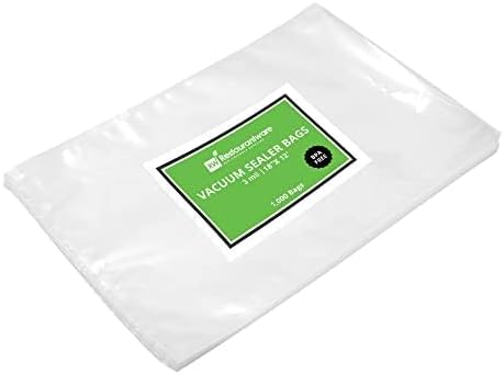 Fresh Hero 18 x 12 Inch Vacuum Sealer Bags, 100 Food Storage Bags - 3 mil Thick, Microwavable, Clear Plastic Sous Vide Bags, Freezable, For Storing Food Or Sous Vide Cooking - Restaurantware