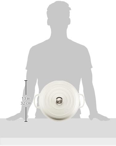 Le Creuset Enameled Cast Iron Signature Braiser, 3.5 qt., White
