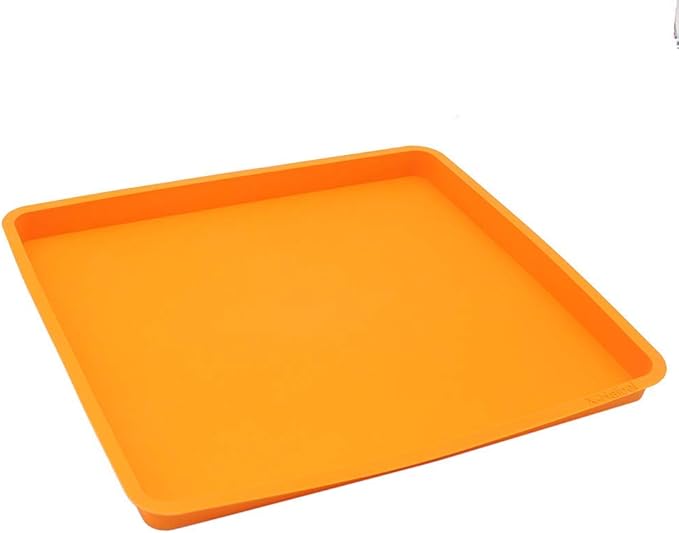 X-Haibei Swiss Roll Cake Mat Flexible Baking Tray Silicone Cookies Mold L10 W11inch H 0.78inch