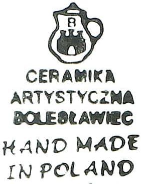 Blue Rose Polish Pottery - Orange Peach Posy Pie Plate - 10" Diameter - Ceramic Baking Dish, For Pies, Quiches & Desserts