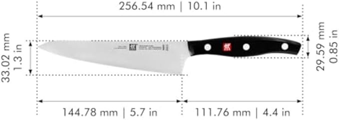 ZWILLING Twin Signature 5.5-inch Razor-Sharp German Prep Knife, Made in Company-Owned German Factory with Special Formula Steel perfected for almost 300 Years, Dishwasher Safe