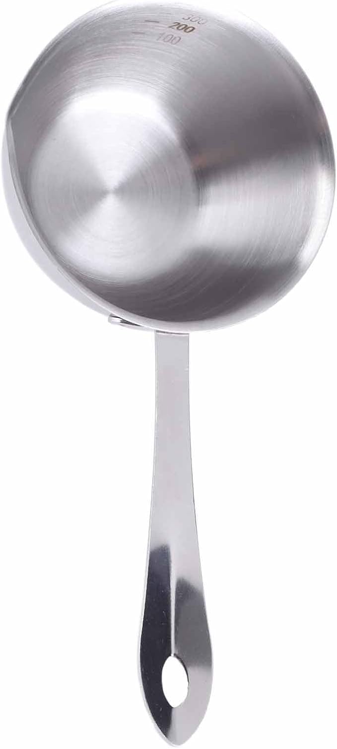 Stainless Steel Butter Warmer, Milk Warmer Pot with Pour Spouts Mini Chocolate Melting Pot for Coffee Tea Soup Warming