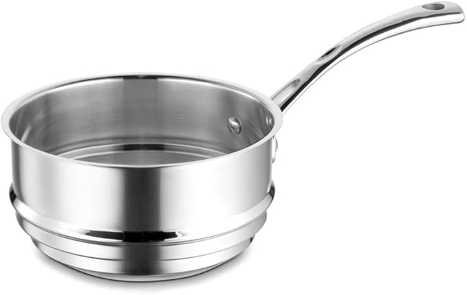Cuisinart French Classic Tri-Ply Stainless 3-Piece Saucepan and Double Boiler Set