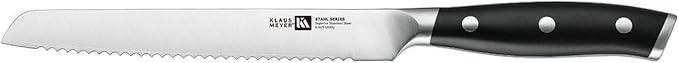 Stahl High Carbon Exclusive German Steel 6 inch Utility Serrated Knife (Black)