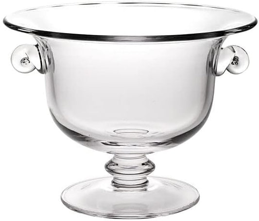 World Gifts Champion Style Mouth Blown Centerpiece for Home Decor - Fruit or Punch Bowl, 13 Inches