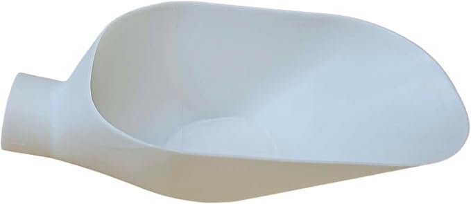 Rattleware White Plastic Kilo Bean Scale Scoop, 16.85 inches - Precision Coffee Measurement & Scooping Durable Material, Ergonomic Design, Ideal for Baristas & Enthusiasts, 1 unit