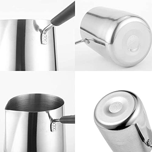 Butter Coffee Milk Warmer Mini Butter Melting Pot Turkish Coffee Warmer and Butter Melting Pot, Stainless Steel, 20-Ounce Capacity (600ML)