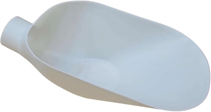 Rattleware White Plastic Kilo Bean Scale Scoop, 16.85 inches - Precision Coffee Measurement & Scooping Durable Material, Ergonomic Design, Ideal for Baristas & Enthusiasts, 1 unit