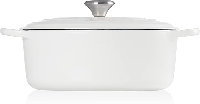 Le Creuset Enameled Cast Iron Signature Oval Dutch Oven, 5 qt. , White