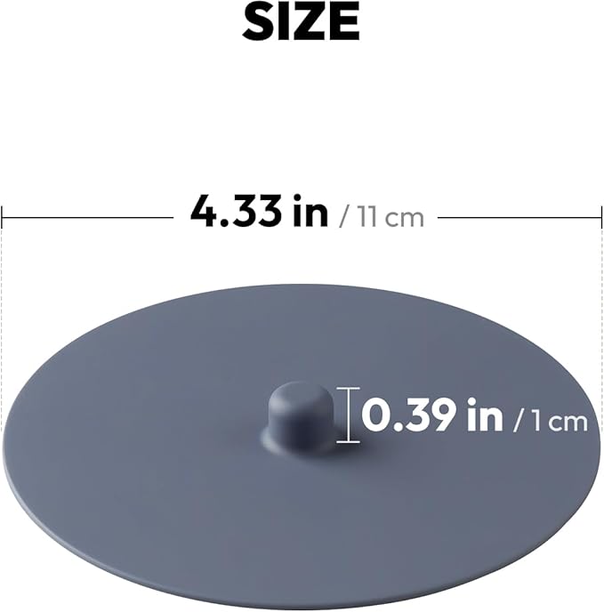 Carrotez 2 Pack Silicone Cup Cover Lids, 4.3 Inch Mug Covers, Reusable Silicone Coffee and Tea Cup Lids - Blue