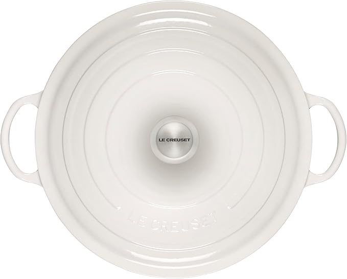 Le Creuset Signature Cast Iron Chef's Oven, 7.5qt, White, LS2514-3216SS