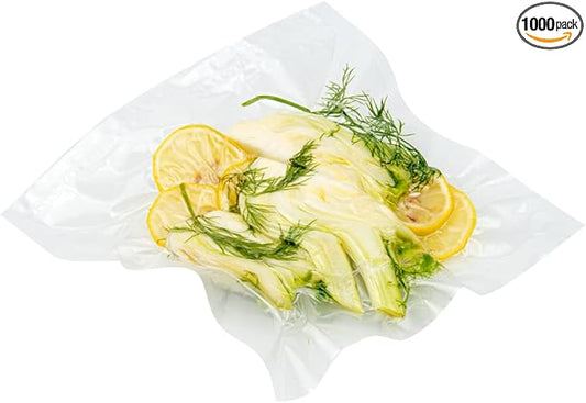 Restaurantware Fresh Hero 10 x 10 Inch Vacuum Sealer Bags 1000 Food Storage Bags - 3 mil Thick Microwavable Clear Plastic Sous Vide Bags Freezable For Storing Food Or Sous Vide Cooking