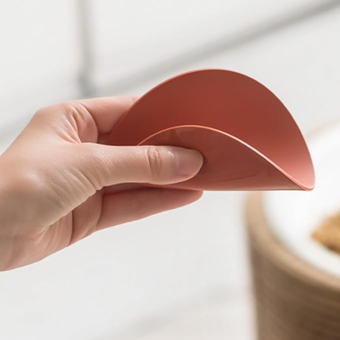 Carrotez 2 Pack Silicone Cup Cover Lids, 4.3 Inch Mug Covers, Reusable Silicone Coffee and Tea Cup Lids - Orange