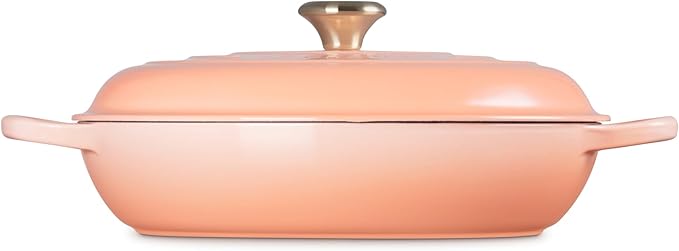 Le Creuset Enameled Cast Iron Signature Round Braiser, 5qt., Peche