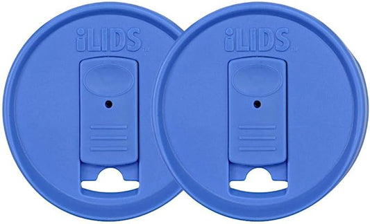 Mason Jar Drink Lid, Regular Mouth, Periwinkle, Pack of 2