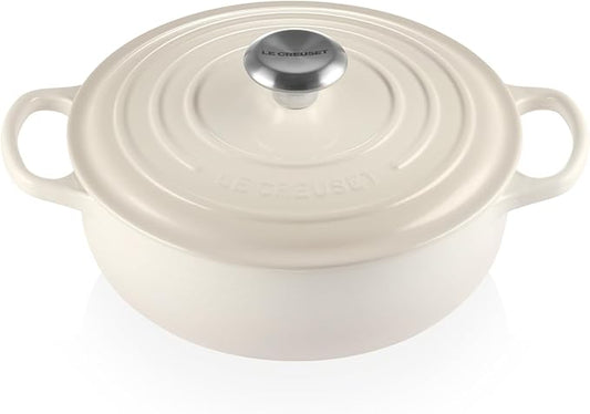 Le Creuset Enameled Cast Iron Signature Sauteuse Oven, 3.5 qt., Meringue