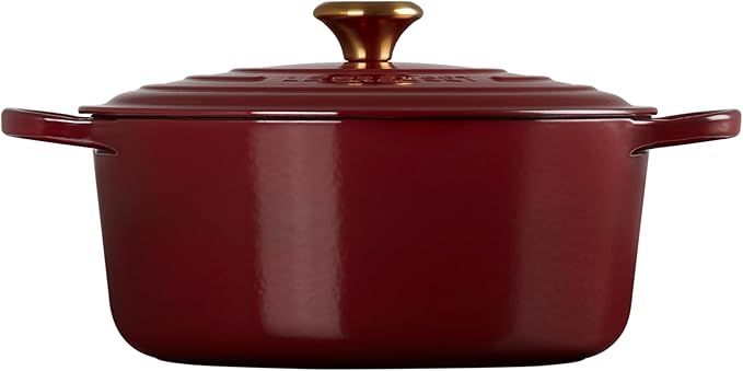 Le Creuset Enameled Cast Iron Signature Round Dutch Oven, 7.25 qt., Rhone