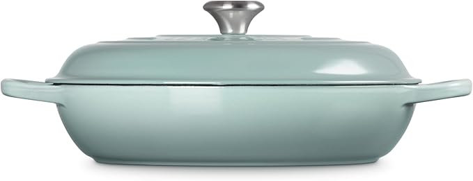 Le Creuset Enameled Cast Iron Signature Braiser, 5 qt., Sea Salt