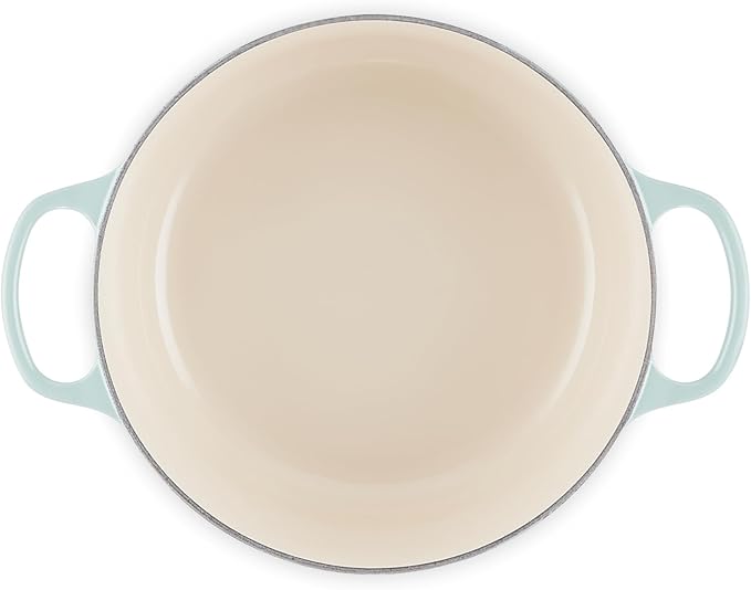 Le Creuset Enameled Cast Iron Signature Round Dutch Oven, 5.5 qt., Sea Salt