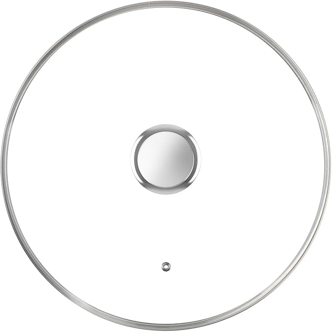 9 Inch Pan Lid for Frying Pan, Skillet, 4mm Clear Tempered Glass, Compatible with Dishwasher and Ovens