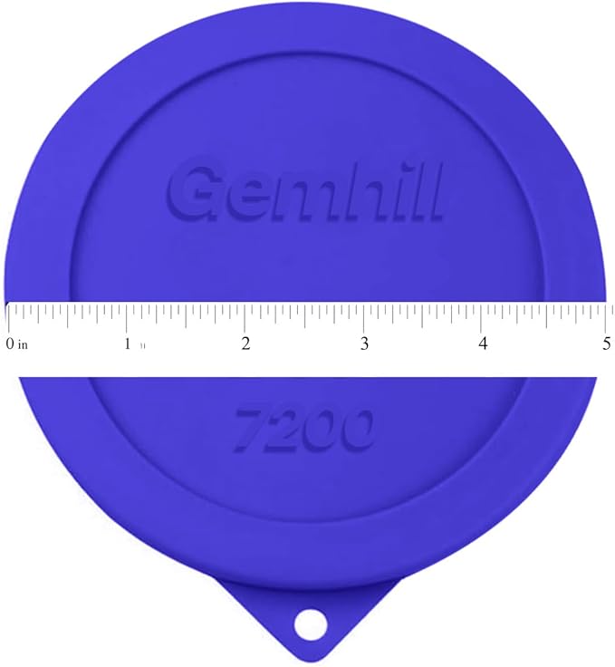 2 Cup Silicone Storage Cover Lids Replacements for Round Anchor Hocking Glass Bowls and Pyrex 7200-PC Glass Bowls |Container not Included|(Navy Blue, 4 Pack)