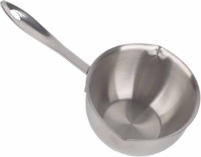 Butter Warmer Pot, Milk Warmer Pot, Stainless Steel Mini Butter Hot Pot, for Heating Milk Butter Cheese Chocolate(300ML)