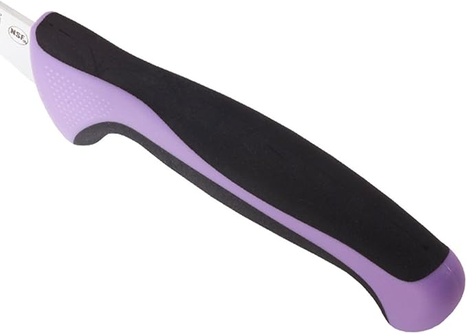 Mercer Culinary Millennia Color Handle Cutlery 6" Curved Boning Knife Purple