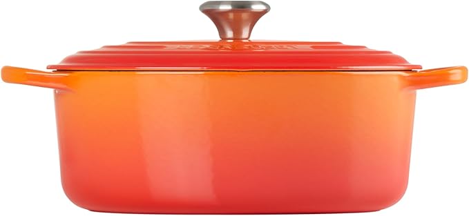 Le Creuset Enameled Cast Iron Signature Oval Dutch Oven, 5 qt, Flame