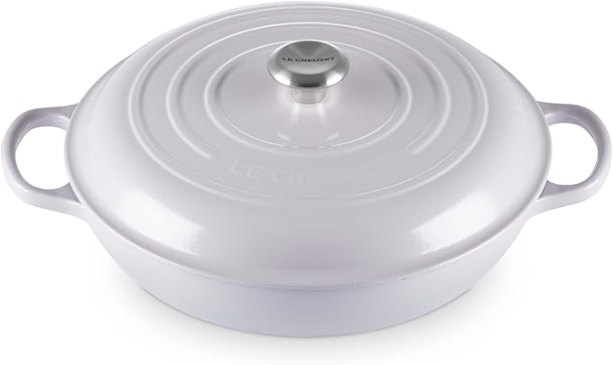 Le Creuset Enameled Cast Iron Signature Braiser, 5 qt., Shallot