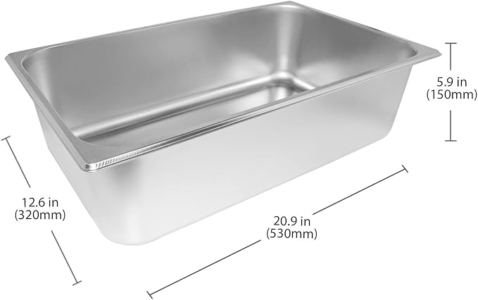 ALDKitchen Bain Marie Food Warmer | Electric Steam Buffet Warmer | 110V (1 tank)