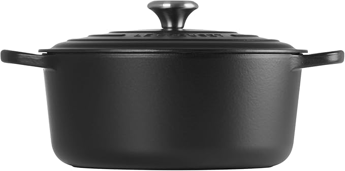 Le Creuset Enameled Cast Iron Signature Round Dutch Oven, 7.25 qt., Licorice