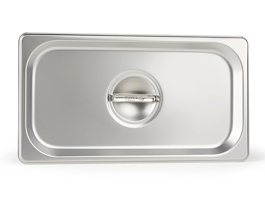 CURTA 6-Pack 1/3 Size Steam Table Pan Cover, Lid with Handle, NSF, Hotel & Catering Food Cover