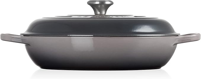 Le Creuset Enameled Cast Iron Signature Braiser, 5 qt., Oyster
