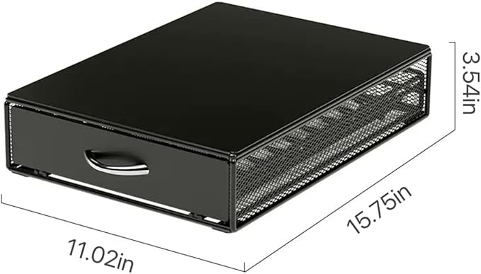 40 Coffee Pod Drawer, K Cup Holder，Coffee Capsule Storage Organizer，Black