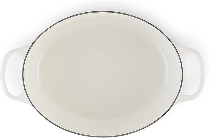 Le Creuset Enameled Cast Iron Signature Oval Dutch Oven, 5 qt. , White