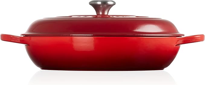 Le Creuset Enameled Cast Iron Signature Braiser, 5 qt., Cerise