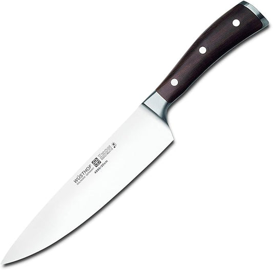 Wusthof Ikon 8-Inch Cook's Knife with Blackwood Handle