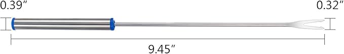 18 Pcs 9.5 Inch Fondue Forks with Heat Resistant Handle Stainless Steel Fondue Sticks for Cheese Pot Chocolate Roast Marshmallows Meat