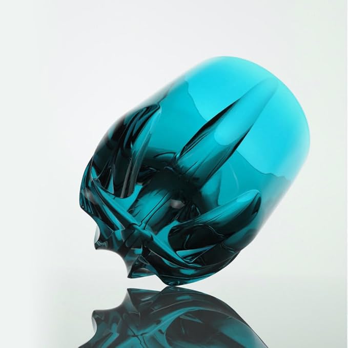 Barski Whiskey Glasses - Double Old Fashioned Teal Blue Rocks Glass - Set of 2 Lowball Tumbler - Heavy Base- DOF Crystal Glass Tumblers - For Scotch, Bourbon, Drinking Glasses - 11 oz, Made in Europe