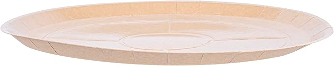 Restaurantware-Eco Pie 18 Inch Paper Pizza Trays, 50 Round Pizza Pans - Oven-Ready, Microwavable, Kraft Paper Pan For Large-Sized Pizzas, For Baking, Cooking, Bread, Meat, Or Pies