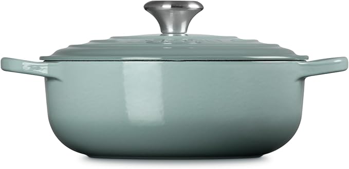 Le Creuset Enameled Cast Iron Signature Round Sauteuse, 3.5qt., Sea Salt