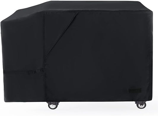 NettyPro Griddle Cover for Blackstone 28" Griddle with Single Shelf, Waterproof Heavy Duty 2 Burner Flat Top Gas Grill Cover 28" Cooking Station Camping, Black