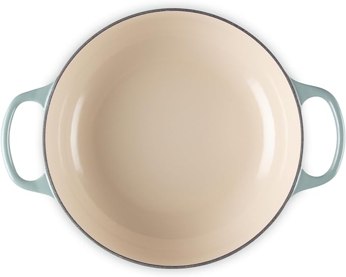 Le Creuset Enameled Cast Iron Signature Round Sauteuse, 3.5qt., Sea Salt