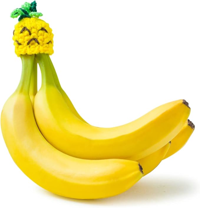 NANA HATS Banana Freshness Preserver, Keep Bananas Fresh Longer, Ideal for Organic Bananas, Innovative Banana Holder for Home Use, Extend Freshness of Your Fruit, AS SEEN ON SHARK TANK, Pineapple