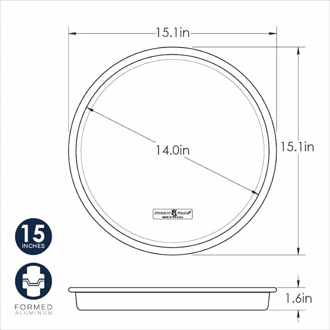 Nordic Ware Naturals 14" Deep Dish Pizza Pan