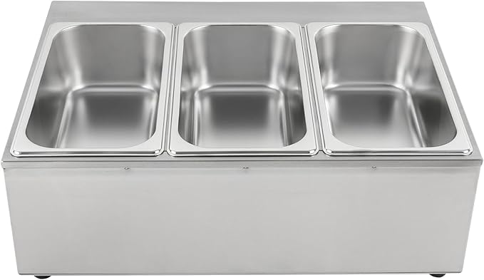 Chocolate Tempering Machine 32℉-176℉ Commercial Chocolate Melting Pot 26.46 lbs Stainless Steel Food Warmer Chocolate Fondue with Lid for Restaurant Home Party (3 Pots)