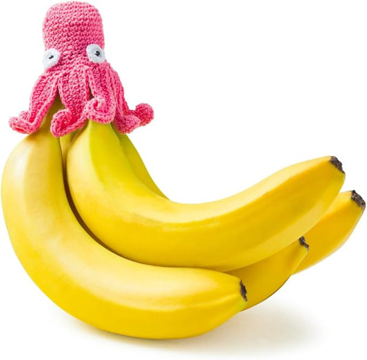NANA HATS Banana Freshness Preserver, Keep Bananas Fresh Longer, Ideal for Organic Bananas, Innovative Banana Holder for Home Use, Extend Freshness of Your Fruit, AS SEEN ON SHARK TANK, Octopus