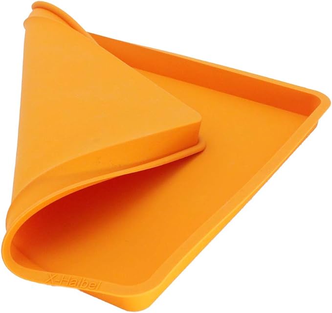 X-Haibei Swiss Roll Cake Mat Flexible Baking Tray Silicone Cookies Mold L10 W11inch H 0.78inch