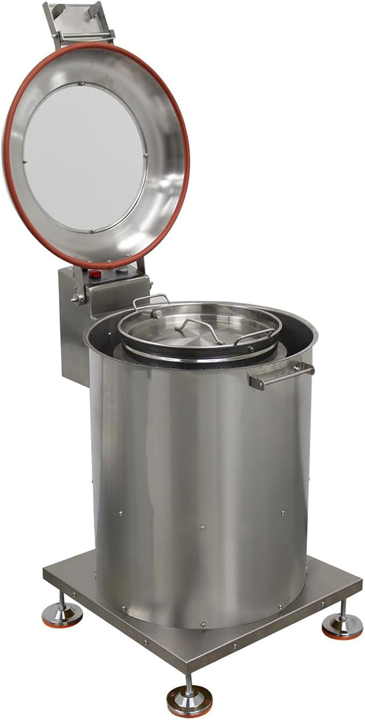 Commercial Salad Spinner 20L(15kg) Electric Salad Dryer Adjustable Speed Vegetable Fruit Meat Dryer Stainless Steel for Resturant Canteens Hotels 110V 750W