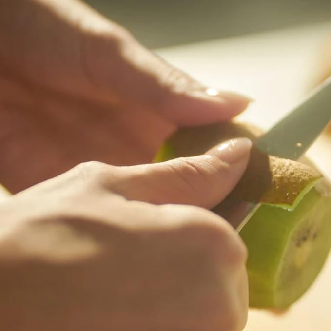 NAGOMI 3.5 inch Premium Peeling Paring Knife, Stainless Steel HRC58 Handy Ultra Sharp Paring Knife for Curved Surface Of Fruits & Vegetables | Black Stylish Gift Box